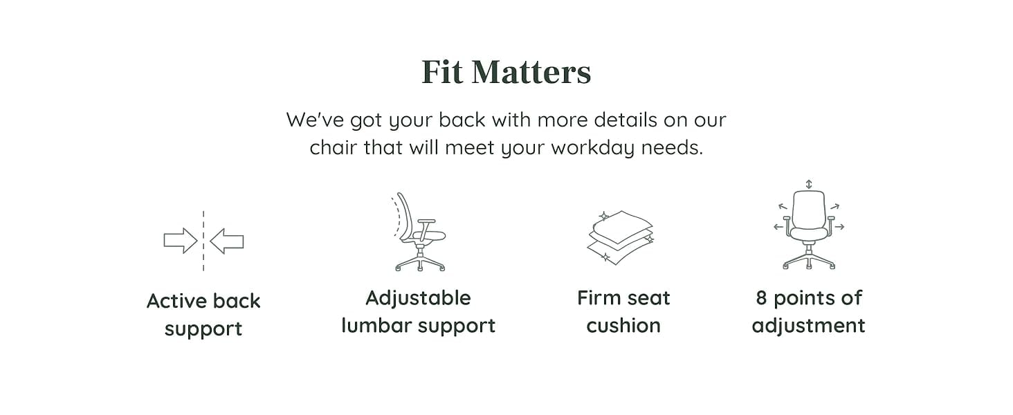 We've got your back with a chair that will meet your workday needs.